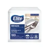 Servilleta ELITE Excellence Blanco 24cm x 24cm 100 und