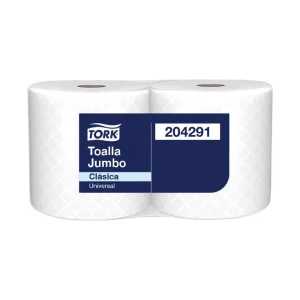 Papel Toalla Jumbo TORK Blanco 200 mts x 2 und