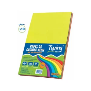 Papel De Colores TWINS A4 75 gr 500 Hojas