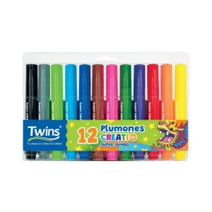 Plumones Jumbo TWINS 47 Creati 12 und