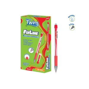 Bolígrafo TWINS Tinta Gel Fixline Rojo 12 und