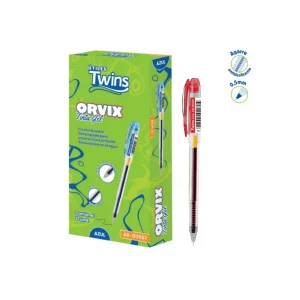 Bolígrafo TWINS Tinta Gel Orvix Rojo 12 und