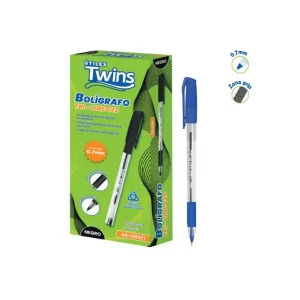 Bolígrafo TWINS Tri-Line 032 Azul 12 und