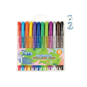 Bolígrafo TWINS Tri-Line 032 Colores 12 und