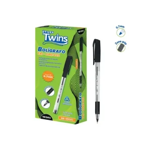 Bolígrafo TWINS Tri-Line 032 Negro 12 und