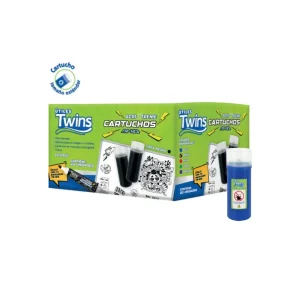Cartucho de Tinta TWINS Repuesto Acri Xtreme Azul 20 und