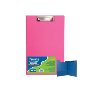 Folder TWINS Oficio Doble Tapa con Sujetador 60 und