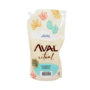 Jabón Líquido AVAL Antibacterial Doy Pack Ritual Relajante 800 ml