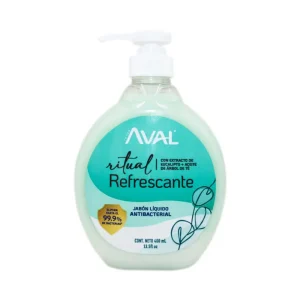 Jabón Líquido AVAL Antibacterial Ritual Refrescante 400 ml