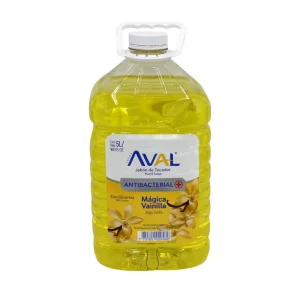 Jabón Líquido AVAL Antibacterial Vainilla 5 lts
