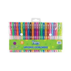 Lapiceros TWINS Escarchados 24 und