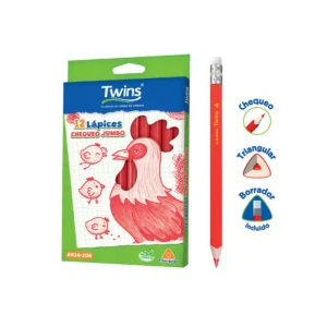 Lápiz TWINS Jumbo Chequeo 12 und