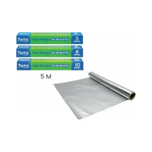 Papel Aluminio TWINS De 30 CM 5 M