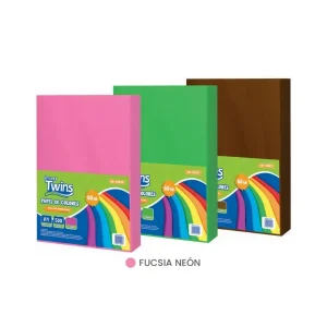 Papel De Colores TWINS Fucsia Neón A4 80 GR x 500 Hojas