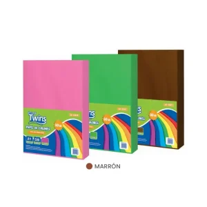 Papel De Colores TWINS Marrón A4 80 GR x 500 Hojas