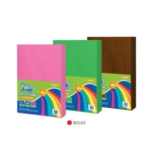 Papel De Colores TWINS Rojo A4 80 GR x 500 Hojas