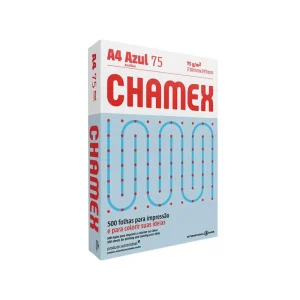 Papel Fotocopia CHAMEX A-4 Celeste 75 gr 5 Millares