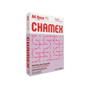 Papel Fotocopia CHAMEX A-4 Rosado 75 gr 5 Millares