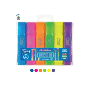 Resaltador TWINS Neón Colores 6 und