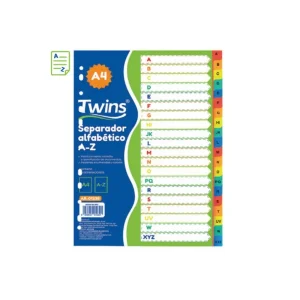 Separador TWINS A4 Alfabético A-Z 120 und