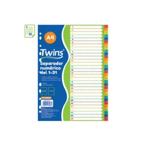 Separador TWINS A4 Numérico 1-31
