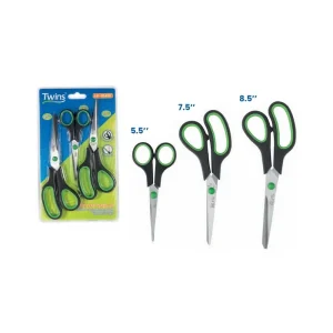 Set de Tijeras TWINS Mango De Goma
