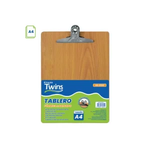 Tablero TWINS Fórmica A4 con Clip Metálico