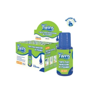 Tinta Para Marcador Pizarra TWINS 30 ml Azul 12 und