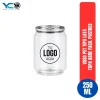 Vaso Pet Tipo Lata Tapa Abre Facil Postres 250 ml