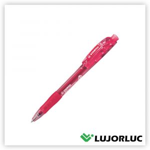 Bolígrafo STABILO Marathon Retráctil Rojo 12 und