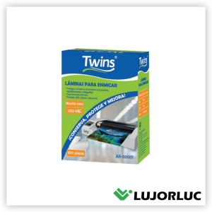Lámina Para Enmicar TWINS 96mm x 110mm 200 Mic x 100 und