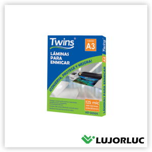 Lámina Para Enmicar TWINS A-3 125 Mic x 100 und