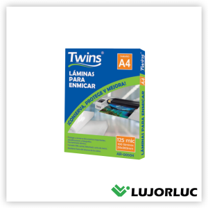 Lámina Para Enmicar TWINS A-4 125 Mic x 100 und