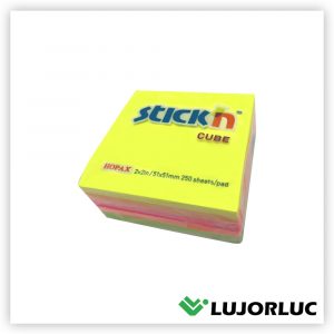 Nota Adhesiva STICK'N 51mm x 51 mm Mini Cubo Neón 250 und