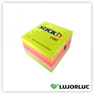 Nota Adhesiva STICK'N 76mm x 76mm Néon x 500 und