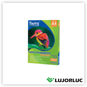 Papel Fotográfico TWINS Glossy A-4 180 gr x 100 und