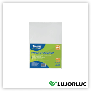 Papel Fotográfico TWINS Mate A-4 108 gr x 100 und