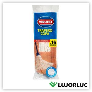 Repuesto Trapeador VIRUTEX Mopa Pabilo #16