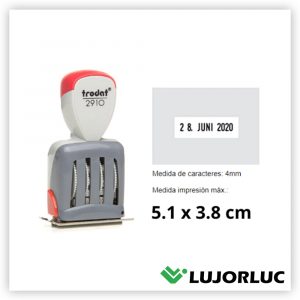 Sello Fechador con Placa TRODAT Printy 2910