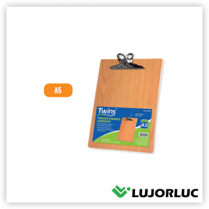 Tablero Fórnica Laminado TWINS A-5 Con Clip Metálico