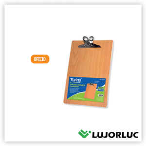 Tablero Fórnica Laminado TWINS Oficion Con Clip Metálico